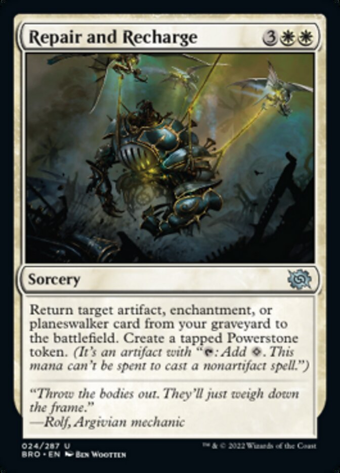 Repair and Recharge [The Brothers' War] Magic: The Gathering