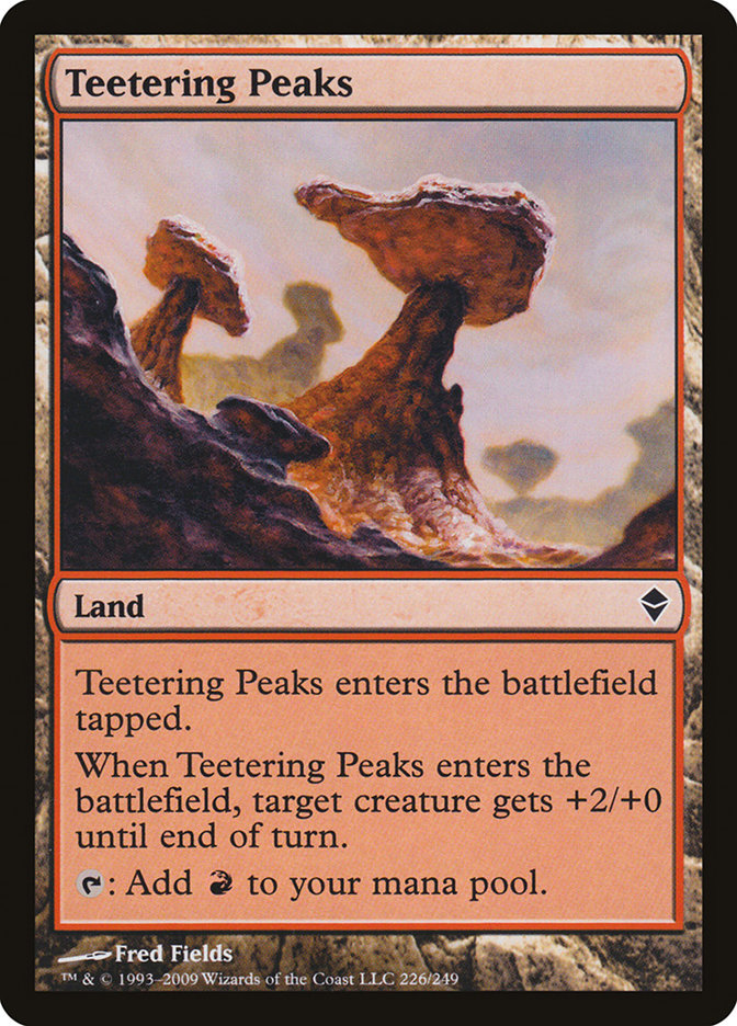 Teetering Peaks [Zendikar] Magic: The Gathering