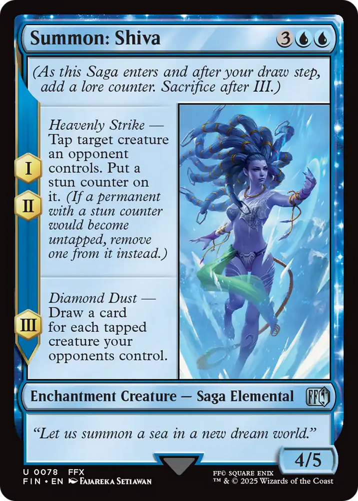 Summon: Shiva [FINAL FANTASY] Magic: The Gathering