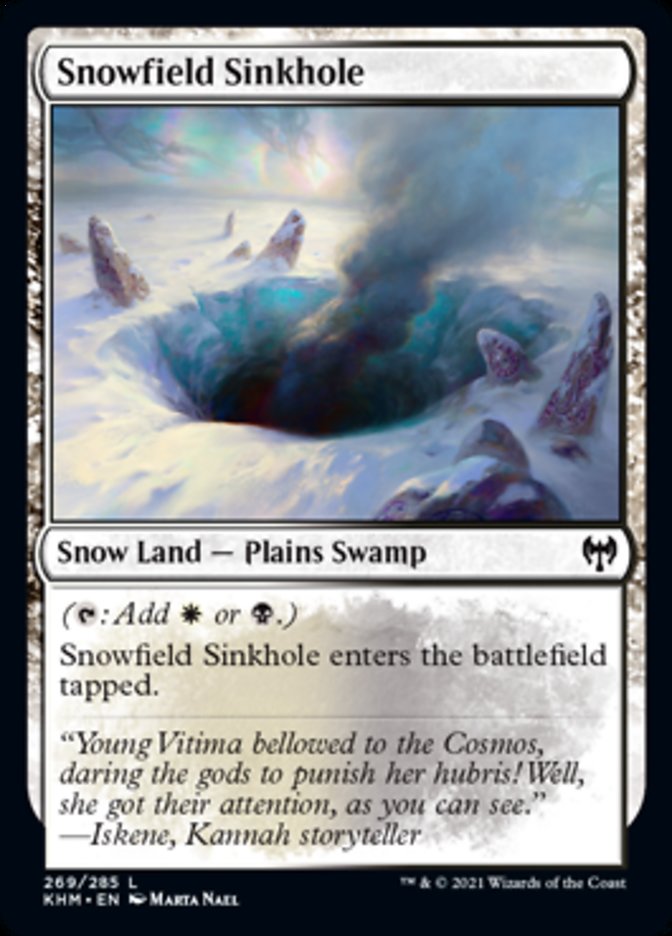Snowfield Sinkhole [Kaldheim] Magic: The Gathering