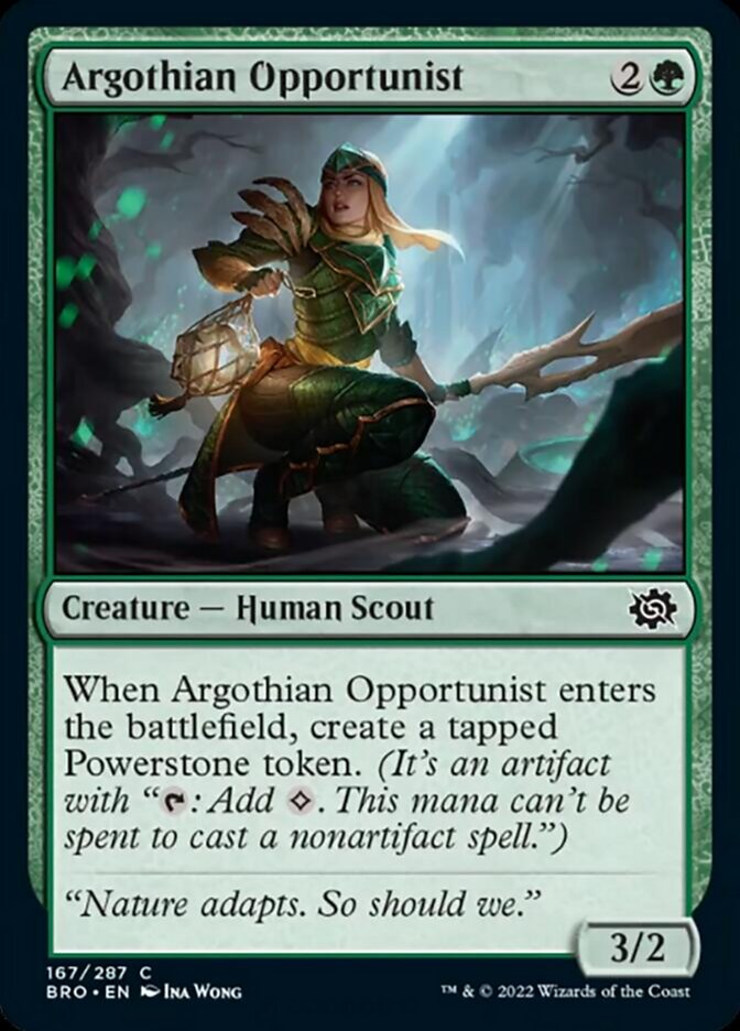 Argothian Opportunist [The Brothers' War] Magic: The Gathering