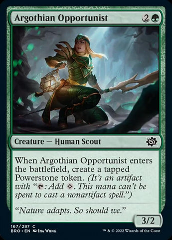 Argothian Opportunist [The Brothers' War] Magic: The Gathering