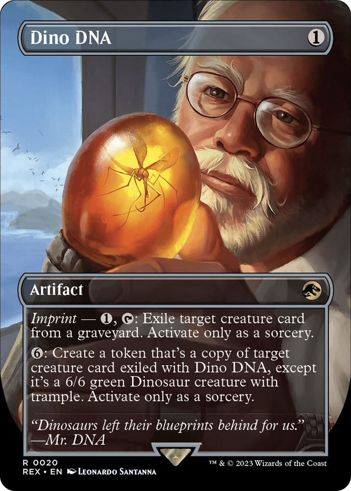 Dino DNA (Borderless) [Jurassic World Collection] Magic: The Gathering