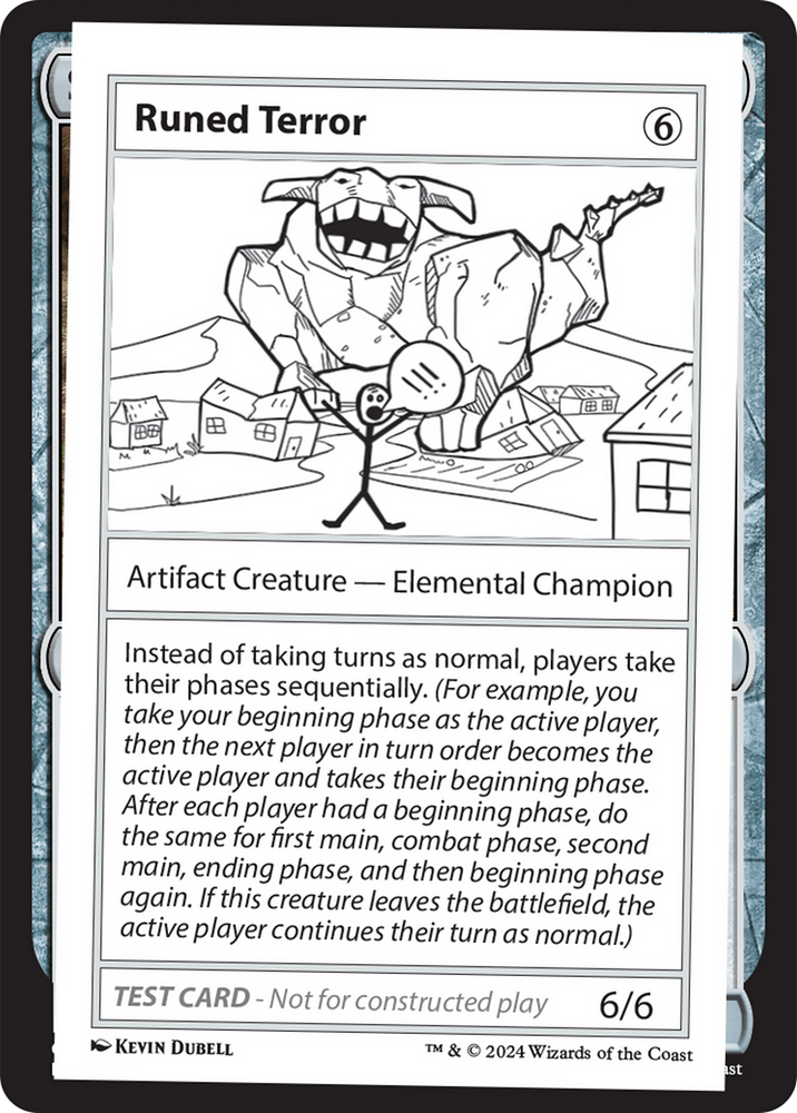 Runed Terror [Mystery Booster 2 Playtest Cards] Magic: The Gathering