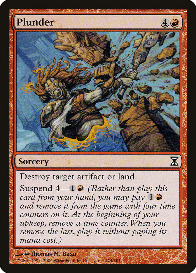 Plunder [Time Spiral] Magic: The Gathering