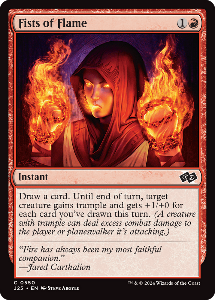 Fists of Flame [Foundations Jumpstart] Magic: The Gathering