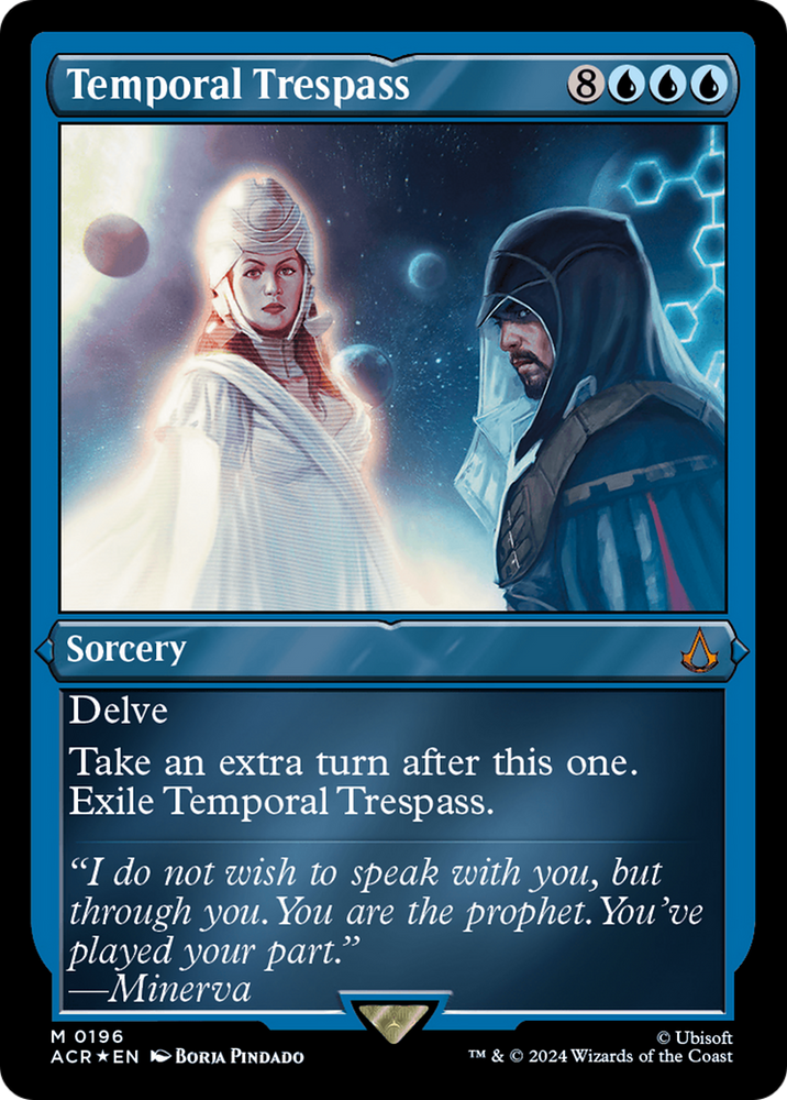 Temporal Trespass (Foil Etched) [Assassin's Creed] Magic: The Gathering