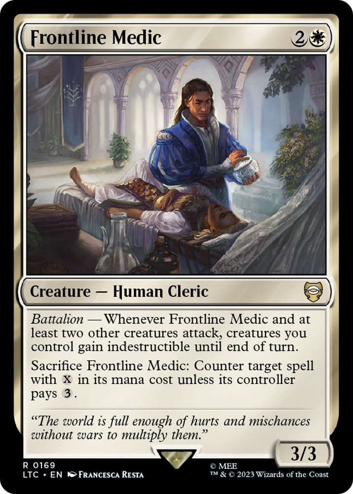 Frontline Medic [The Lord of the Rings: Tales of Middle-Earth Commander] Magic: The Gathering