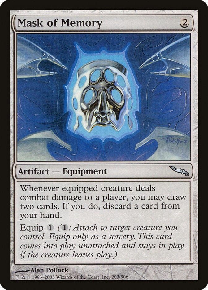 Mask of Memory [Mirrodin] Magic: The Gathering