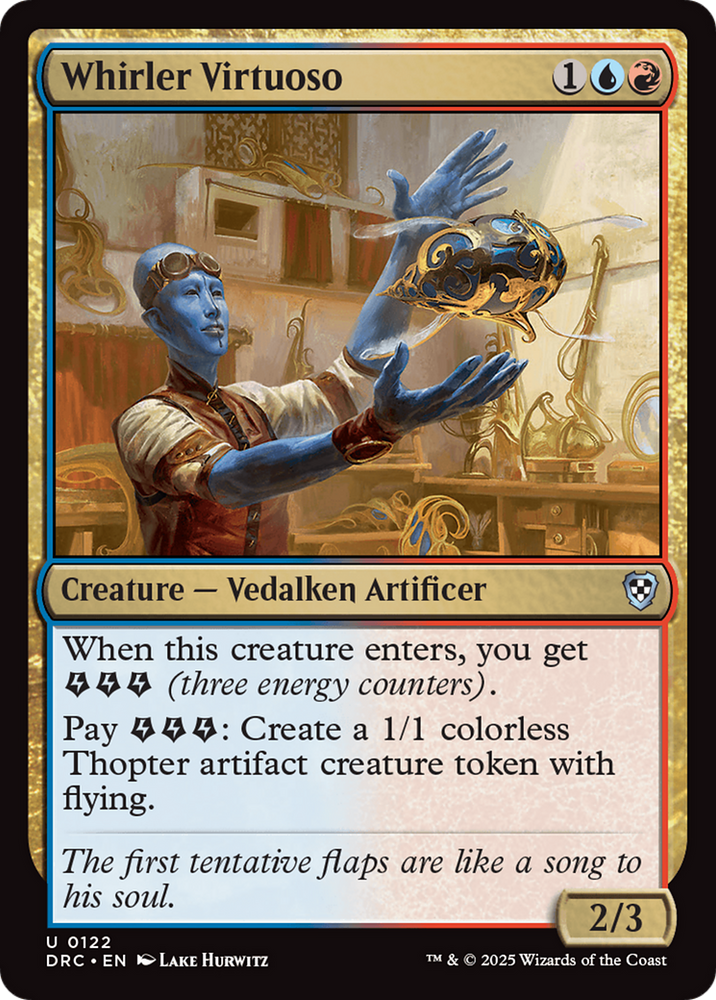 Whirler Virtuoso [Aetherdrift Commander] Magic: The Gathering