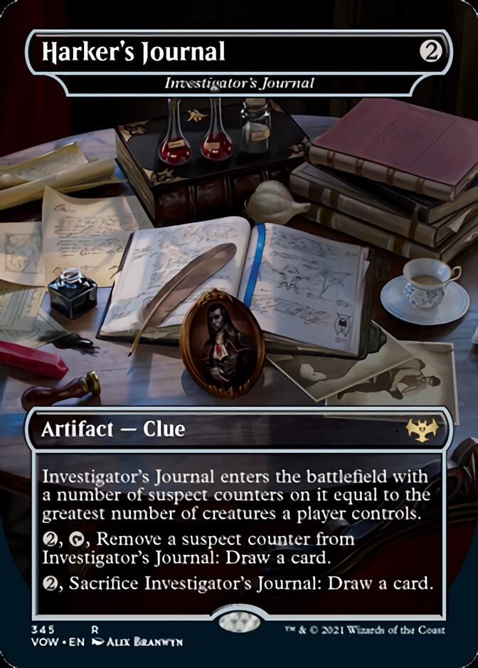 Investigator's Journal - Harker's Journal [Innistrad: Crimson Vow] Magic: The Gathering