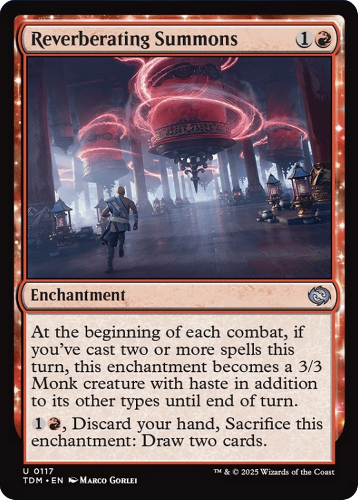 Reverberating Summons [Tarkir: Dragonstorm] Magic: The Gathering
