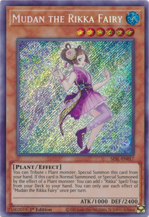 Mudan the Rikka Fairy [SESL-EN017] Secret Rare - Yugioh Cards For Your TCG Needs!