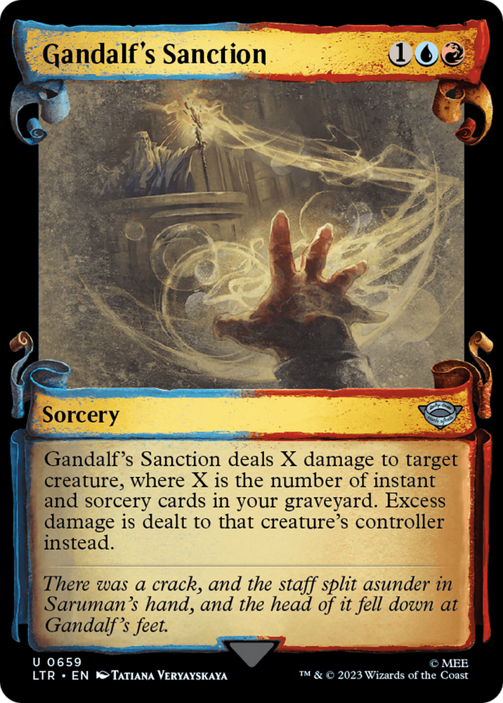 Gandalf's Sanction [The Lord of the Rings: Tales of Middle-Earth Showcase Scrolls] Magic: The Gathering