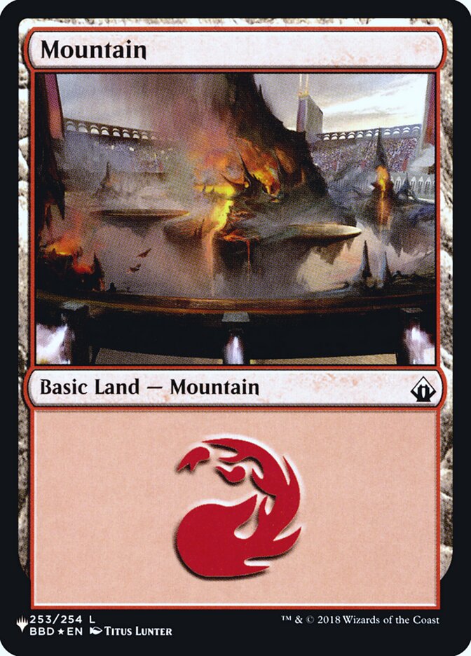 Mountain [Secret Lair: Heads I Win, Tails You Lose] Magic: The Gathering
