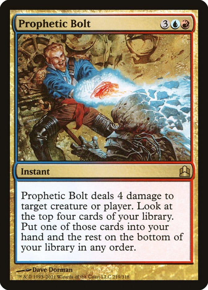 Prophetic Bolt [Commander 2011] Magic: The Gathering