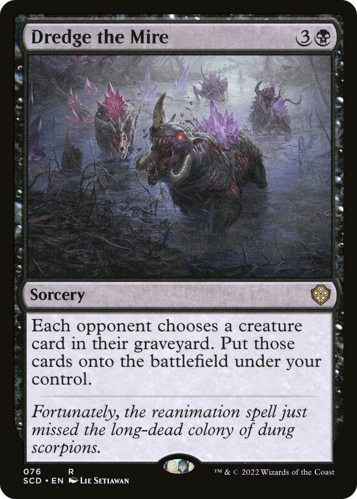 Dredge the Mire [Starter Commander Decks] Magic: The Gathering