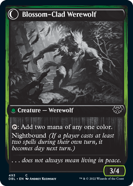 Weaver of Blossoms // Blossom-Clad Werewolf [Innistrad: Double Feature] Magic: The Gathering