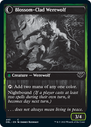 Weaver of Blossoms // Blossom-Clad Werewolf [Innistrad: Double Feature] Magic: The Gathering