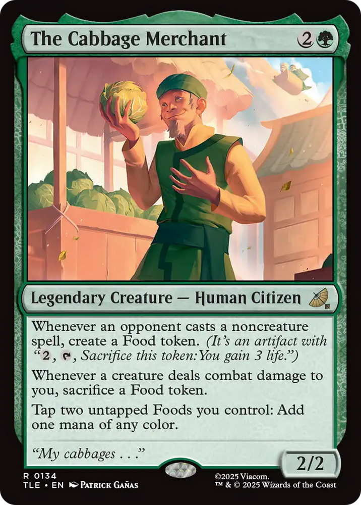 The Cabbage Merchant [Avatar: The Last Airbender: Eternal-Legal] Magic: The Gathering