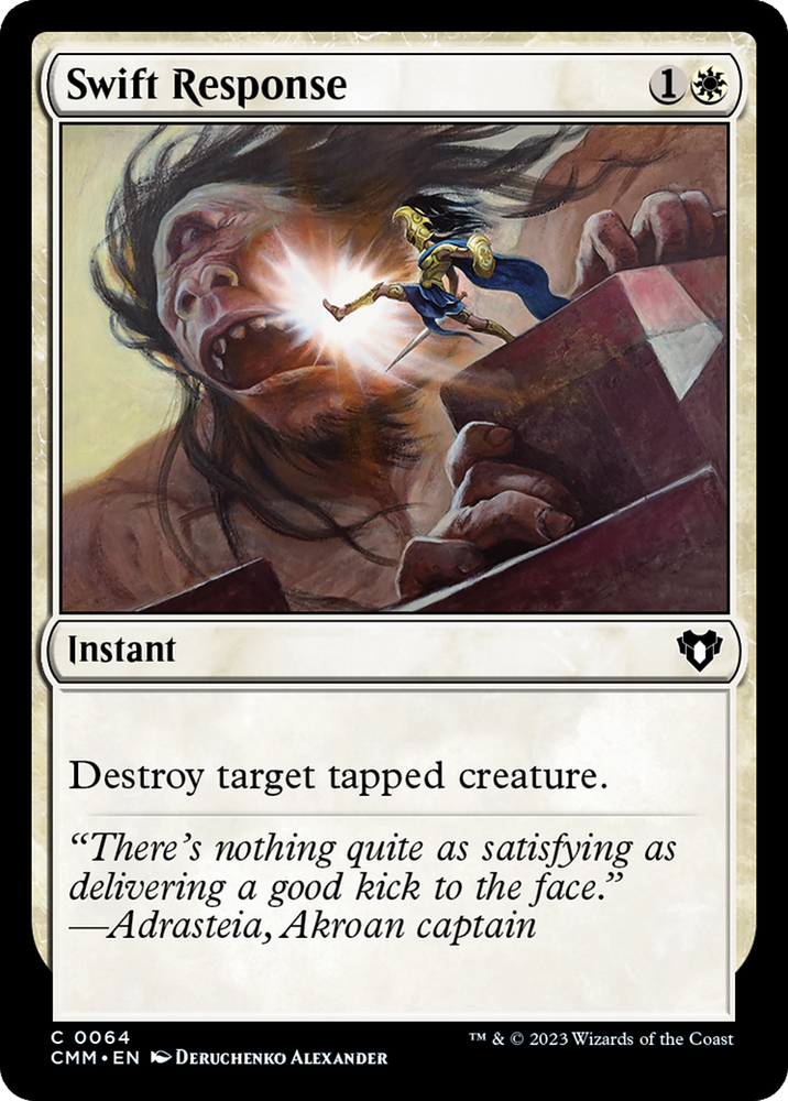 Swift Response [Commander Masters] Magic: The Gathering
