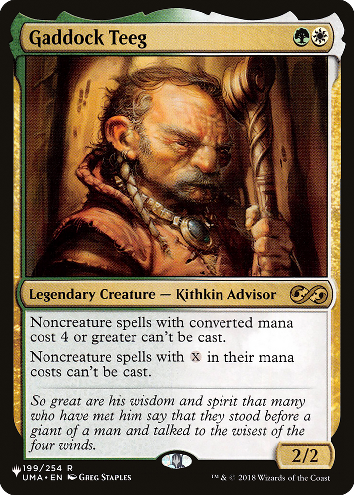 Gaddock Teeg [The List] Magic: The Gathering