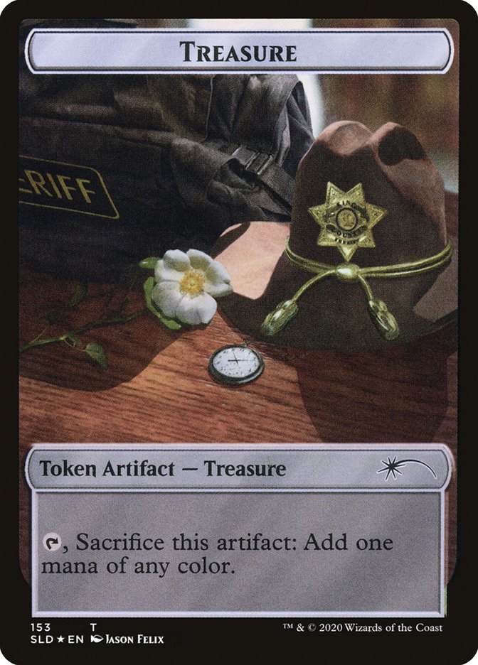 Treasure // Walker (148) Double-Sided Token [Secret Lair Drop Series] Magic: The Gathering