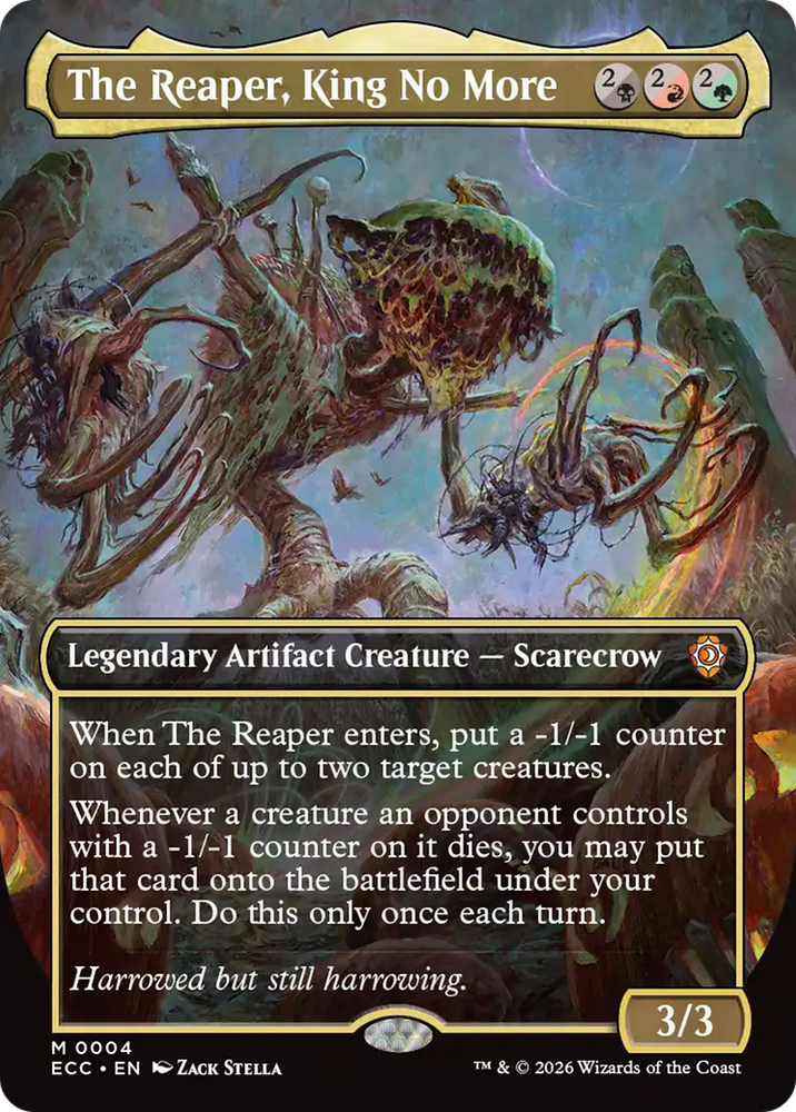 The Reaper, King No More (Borderless) [Lorwyn Eclipsed Commander] Magic: The Gathering