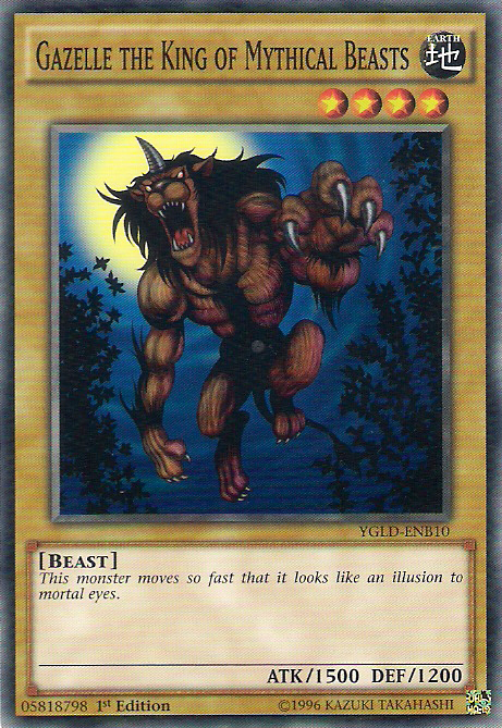 Gazelle the King of Mythical Beasts [YGLD-ENB10] Common Yu-Gi-Oh!