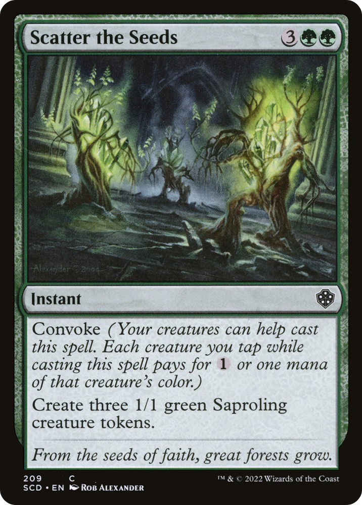 Scatter the Seeds [Starter Commander Decks] Magic: The Gathering
