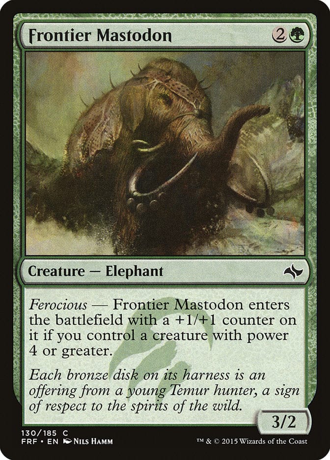 Frontier Mastodon [Fate Reforged] Magic: The Gathering