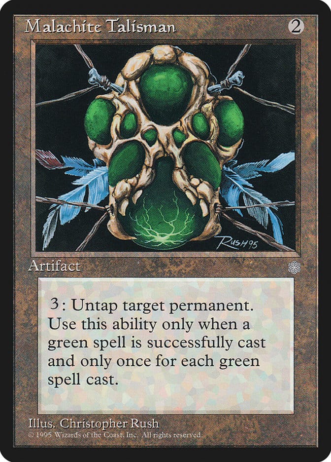 Malachite Talisman [Ice Age] Magic: The Gathering