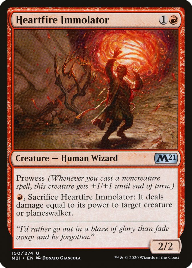 Heartfire Immolator [Core Set 2021] Magic: The Gathering