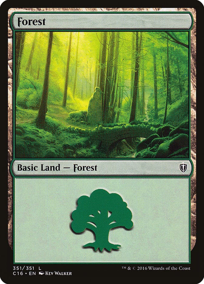 Forest (351) [Commander 2016] Magic: The Gathering