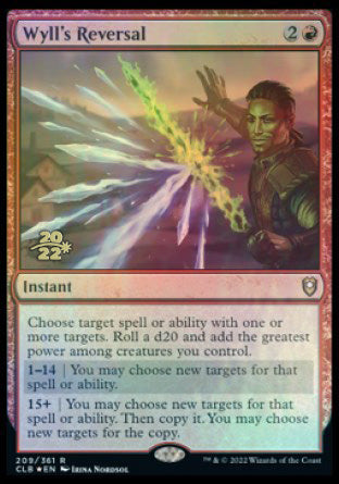 Wyll's Reversal [Commander Legends: Battle for Baldur's Gate Prerelease Promos] Magic: The Gathering