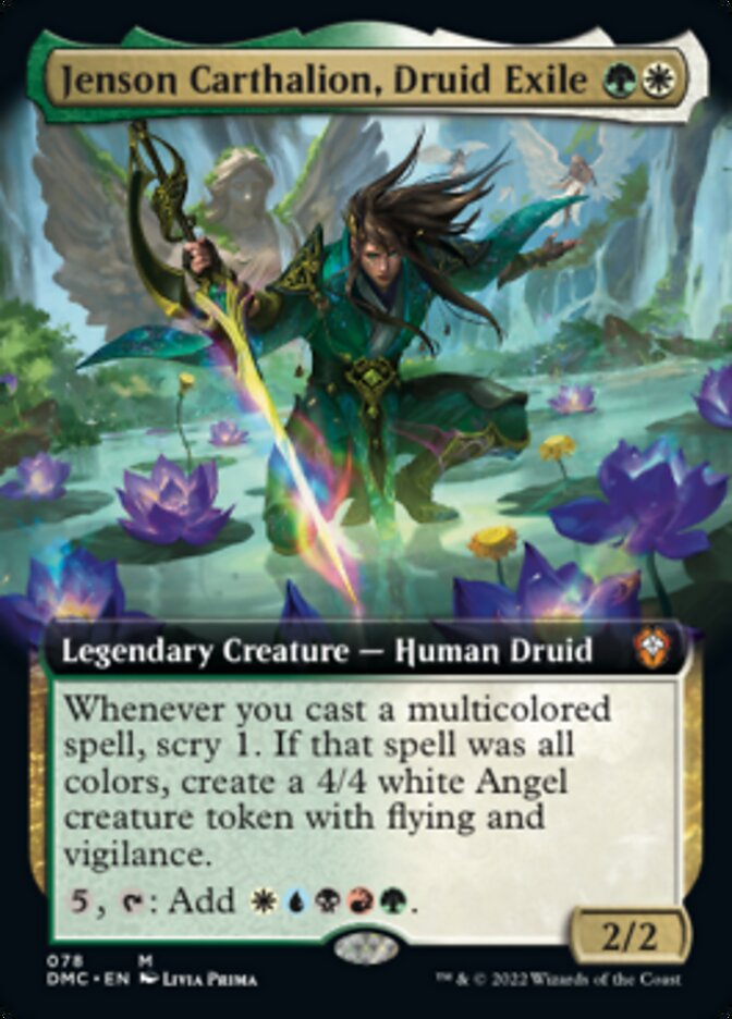 Jenson Carthalion, Druid Exile (Extended) [Dominaria United Commander] Magic: The Gathering