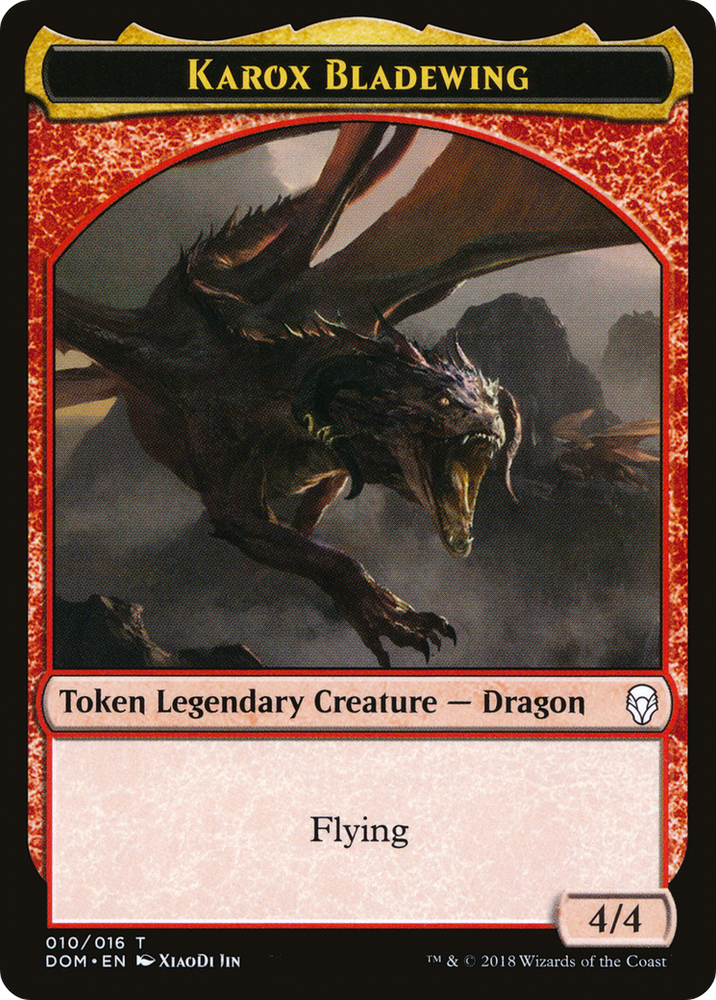 Karox Bladewing // Karox Bladewing Double-Sided Token [Starter Commander Decks] Magic: The Gathering