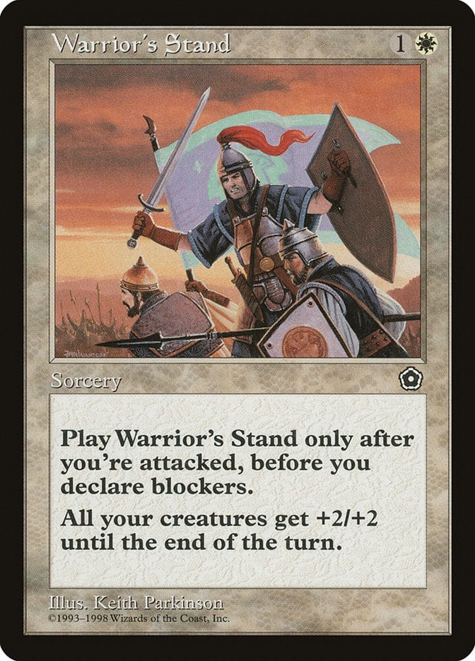 Warrior's Stand [Portal Second Age] Magic: The Gathering