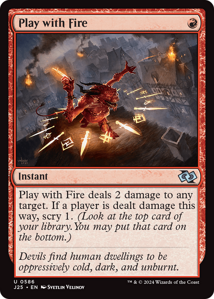 Play with Fire [Foundations Jumpstart] Magic: The Gathering