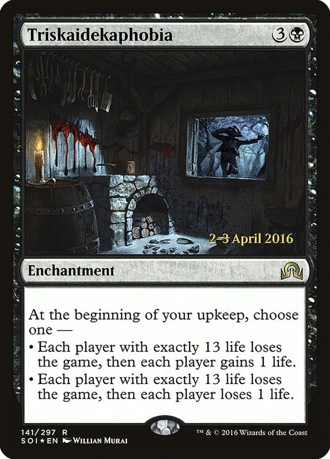 Triskaidekaphobia [Shadows over Innistrad Prerelease Promos] Magic: The Gathering