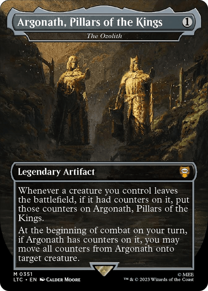 Argonath, Pillars of the Kings - The Ozolith (Surge Foil) [The Lord of the Rings: Tales of Middle-Earth Commander] Magic: The Gathering