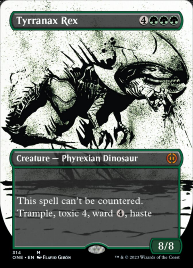 Tyrranax Rex (Borderless Ichor) [Phyrexia: All Will Be One] Magic: The Gathering