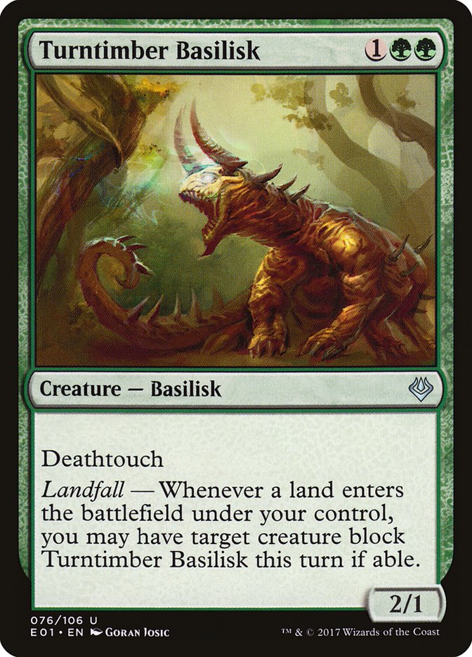 Turntimber Basilisk [Archenemy: Nicol Bolas] Magic: The Gathering