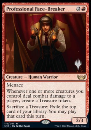 Professional Face-Breaker (Promo Pack) [Streets of New Capenna Promos] Magic: The Gathering
