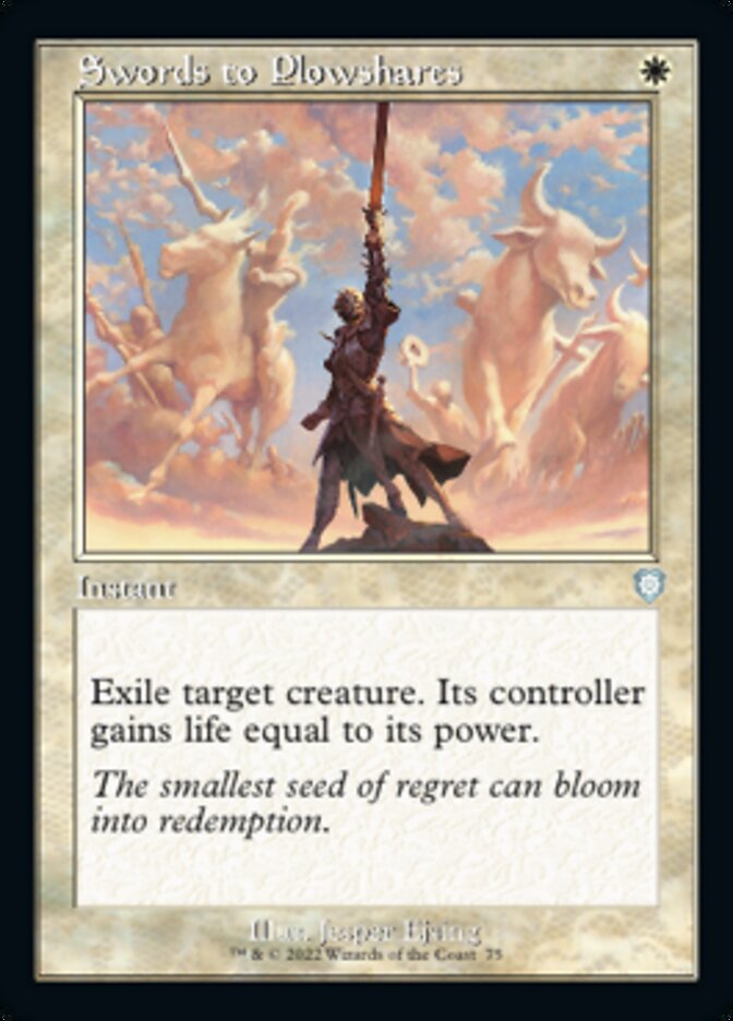 Swords to Plowshares (Retro) [The Brothers' War Commander] Magic: The Gathering