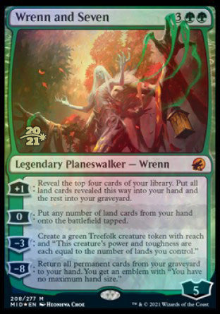 Wrenn and Seven [Innistrad: Midnight Hunt Prerelease Promos] Magic: The Gathering
