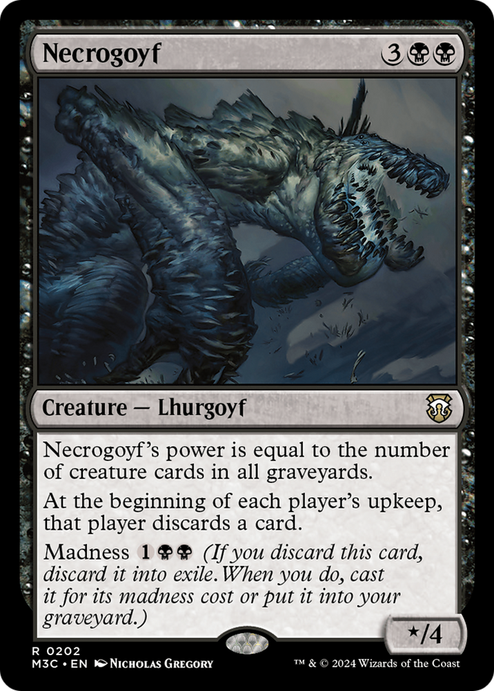 Necrogoyf (Ripple Foil) [Modern Horizons 3 Commander] Magic: The Gathering