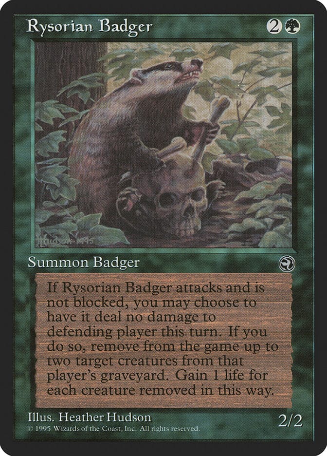 Rysorian Badger [Homelands] Magic: The Gathering