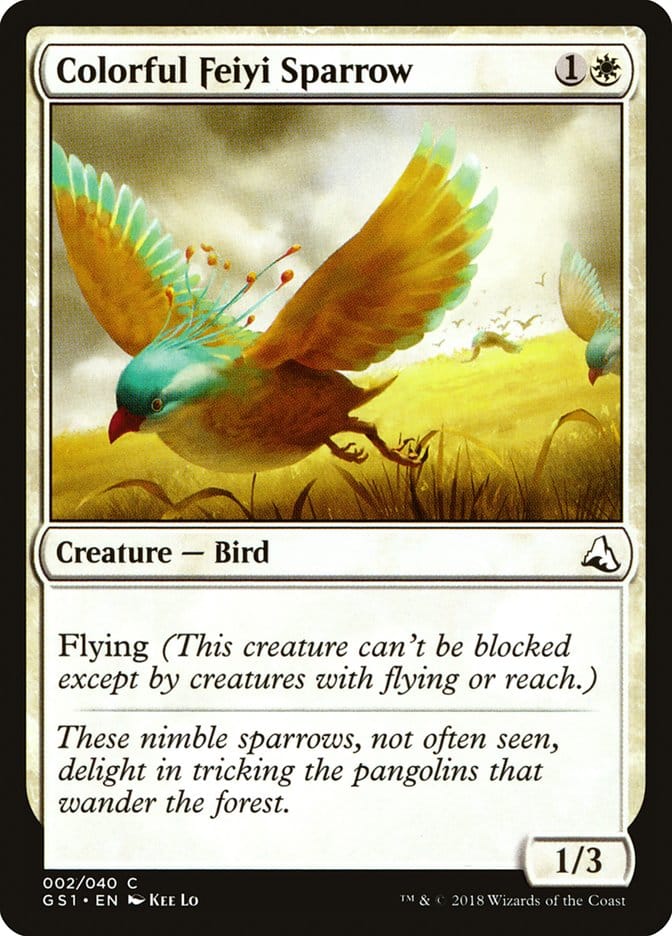 Colorful Feiyi Sparrow [Global Series Jiang Yanggu & Mu Yanling] Magic: The Gathering