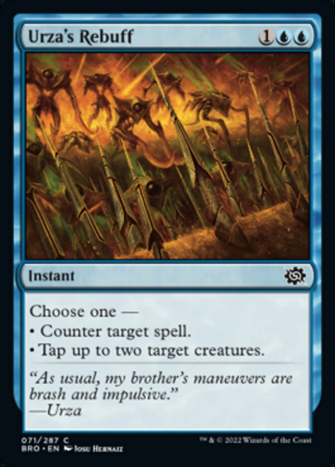 Urza's Rebuff [The Brothers' War] Magic: The Gathering